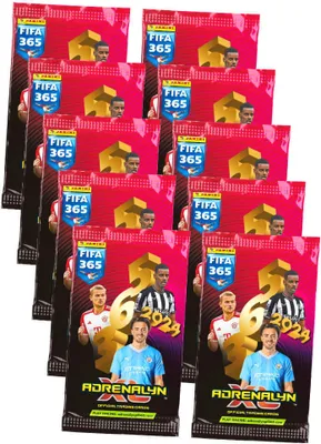 Produktbild von Panini Fifa 365 Karten 2024 - Trading Cards - 10 Booster Sammelkarten