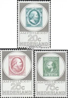 Produktbild von Briefmarken Niederlande 1967 Mi 880-882 (kompl.Ausg.) postfrisch AMPHILEX 67