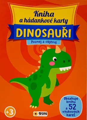Obrázek produktu pro Kniha a hádankové karty Dinosauři - Poznej a objevuj
