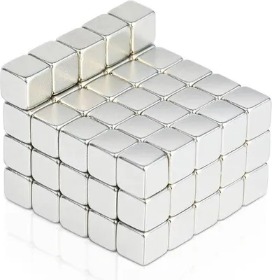 Produktbild von 80 Stück Neodym-Magnete 5x5x5mm - Extra starke rechteckige Mini-Magnet für Kühlschrank, Magnetbrett und Basteln