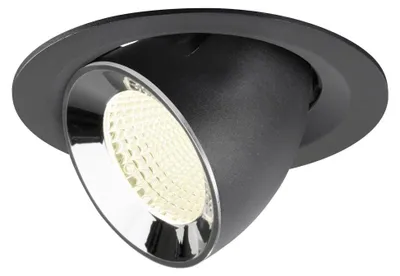 Productafbeelding van Inbouwspot Numinos Gimble M zwart/chroom 4000K - 40gr