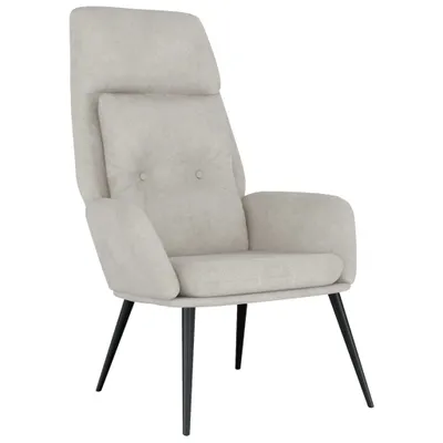 Obrázok produktu pre vidaXL Relaxačné kreslo Light Grey Suede Look
