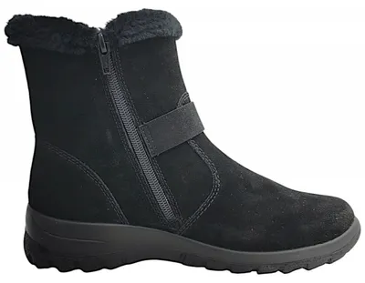 Imagen del producto de Botas de mujer Rieker, con cremallera, color negro, para uso casual