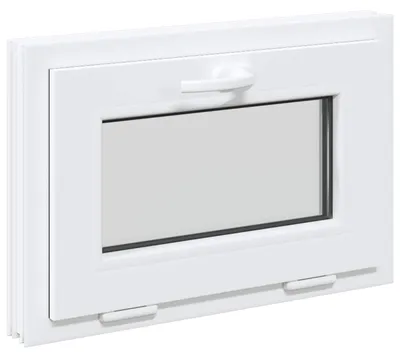 Image de Fenêtre de sous-sol RISOR 60 x 40 cm PVC et verre Blanc