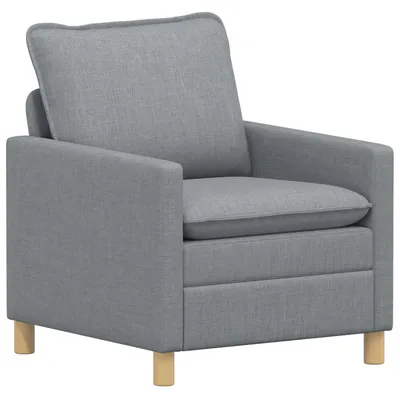 Produktbild von vidaXL Sofa Hellgrau 76 x 81 x 87,5 cm Stoff