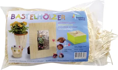 Produktbild von Glorex Bastelhölzer Zündholzformat ca. 2000 Stück