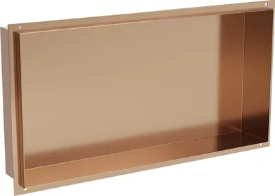 Zdjęcie produktu dla Mexen X-Wall-NR półka wnękowa bez kołnierza 60 x 30 cm, miedź szczotkowana - 19C1603010