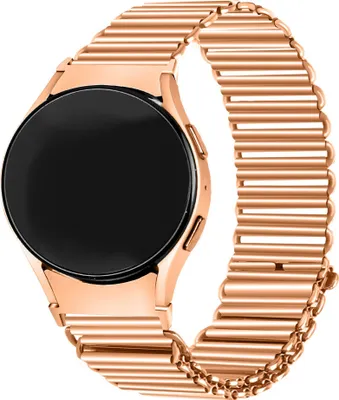 Produktbild von Strap-it Samsung Galaxy Watch 4 Classic 42mm Stahlarmband Loop (Roségold)