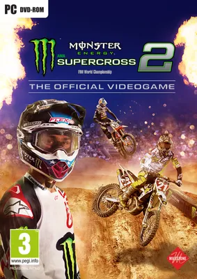 Imagen del producto de Milestone Srl, Monster Energy Supercross: El videojuego oficial 2, PC, Modo multijugador, Para adolescentes, Formato físico