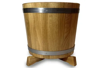 Obrázek produktu pro Dřevěný kulatý květináč 10 l
