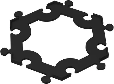 Produktbild von Sektorfeld-Halter für Eclipse: Second Dawn Brettspiel, 3D-gedruckt