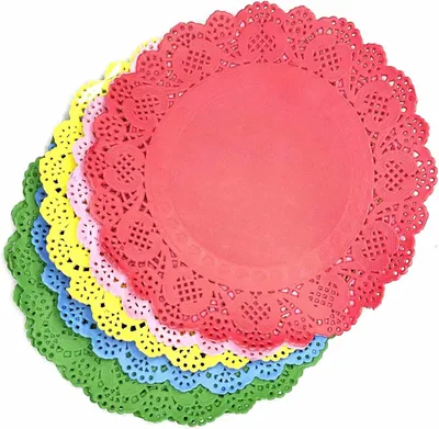 Papierdoilies Mix 16,5 cm, 100 Stück, rund