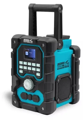 Zdjęcie produktu dla Radio Akumulatorowe, Radio Budowlane Dedra Sas+All Ded7006Bt 18V, Dab+/Fm, Bluetooth, Usb