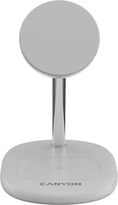 Image de Station de charge CANYON, WCS-205 Qi2, 15 W, 2 en 1, sans fil, blanc