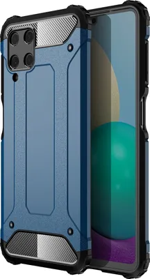 Produktbild von Mobigear Outdoor  Samsung Galaxy A22 4G Hülle Hardcase Backcover Stoßfest - Blau