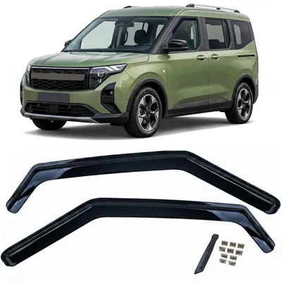 Für Ford Tourneo Courier ab 2023- Windabweiser Regenabweiser Windschutz Schwarz in der Farbe Schwarz von Carparts-Online GmbH