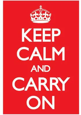 Image de Fun - Keep Calm - Rouge - Poster - Taille cm