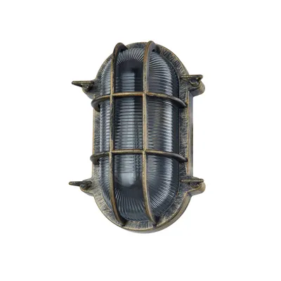 Produktbild von Lindby Außenwandlampe Daaje, goldfarben, 16 cm, Aluminium