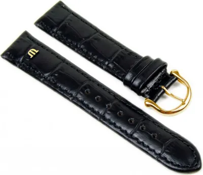 Produktbild von Maurice Lacroix Ersatzband | Kalbsleder-Louisiana-Optik schwarz 20896G, Stegbreite:16mm