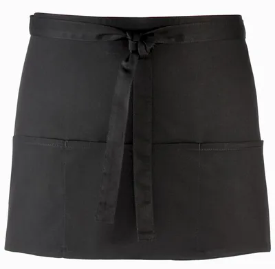 Immagine prodotto di Grembiule da donna Premier con 3 tasche colorate LT202 (taglia unica) (nero)