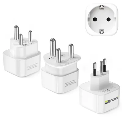Productafbeelding van Reisstekker reisadapter Zuid-Afrika - Type D, M en N - 4,7 x 4,7 x 4,6 cm - Voor Zuid-Afrika