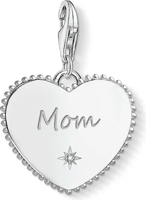 Produktbild von Charm-Anhänger Herz Mom silber 925 THOMAS SABO Sterlingsilber Schmuck
