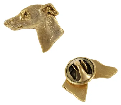 Produktbild von Art-Dog Brosche Whippet – vergoldet