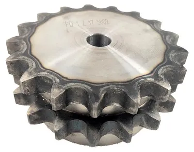 Zdjęcie produktu dla Koło łańcuchowe 08B, 17 zębów, z piastą, hartowane, P: 12,7, 1/2″, dwurzędowe