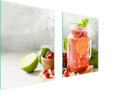 Produktbild von Glasschutzplatte Für Herd 85X52 Drink