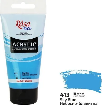 Produktbild von Acrylfarbe Sky-Blue 413, 75 ml – Rosa
