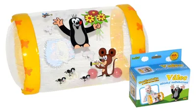 Produktbild von Aufblasbarer Walzenroller "Krtek", Kunststoff, 40 cm, in einer Box, ab 6 Monaten