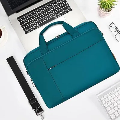 Image de Sacoche de voyage pour ordinateur portable, grande capacité, valise à roulettes pour femmes et hommes, mallette de bureau, voyage, valise imperméable, sacoche de voyage pour ordinateur portable / 41 x 29 x 6 cm