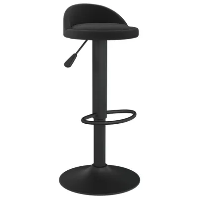 Image de vidaXL Tabouret de bar noir velours