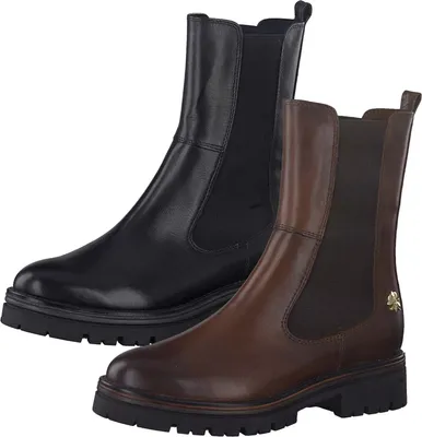 Produktbild von MARCO TOZZI Damen Chelsea Boots Stiefeletten Halbstiefel Leder 2-85403-27, Größe:42 EU, Farbe:Schwarz
