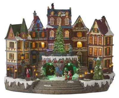 Obrázok produktu pre Luville Vianočná dedinka - 41x25x31 cm - polyresin - viacnásobný