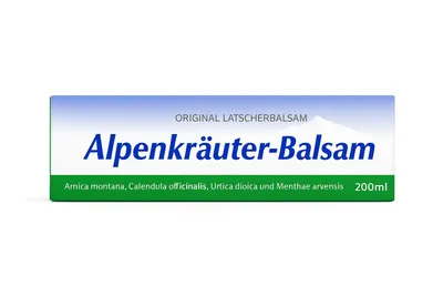 A product box for Alpenkräuter-Balsam.