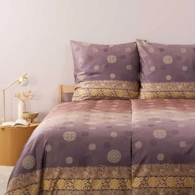 Produktbild von Bassetti Baumwollsatin-Bettwäsche-Garnitur PALLAVICINO Farbe GRAU G1 Größe 155x220+80x80