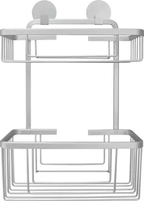 Produktbild von Kleine Wolke Doppelkorb rechteckig ROCCO Aluminium