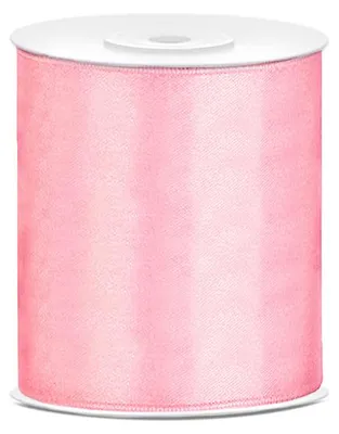 Produktbild von Satin Geschenkband rosa 25m 100mm breit