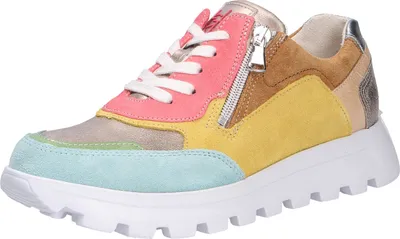 Produktbild von Waldläufer 993004 908 129 Damen Sneaker Ajala Multicolor, Gold Silber, Gr. 61/2