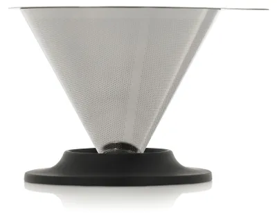 Produktbild von AdHoc Kaffeefilter Impact, Edelstahl/Silikon, D 12,5 cm, H 9,5 cm