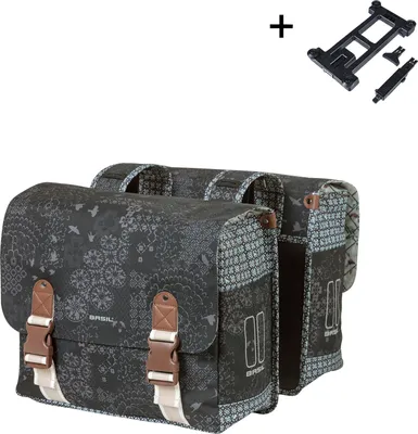 Produktbild von BASIL Bohème Double Bag MIK 2.0 - 35 Liter Doppeltasche wasserabweisend mit R....