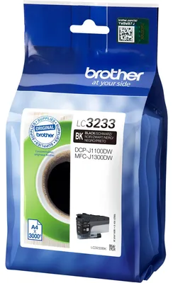 Produktbild von Brother LC3233BK - Schwarz - original - Druckerpatrone - für Brother DCP-J1100DW, MFC-J1300DW