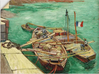 Produktbild von ARTland Wandbild, selbstklebend Rhonebarken. 1888 Größe: 120x90 cm