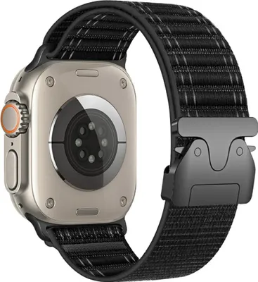 Imagen del producto de Correa tejida de nylon diagonal Pasek Beline para Apple Watch 42/44/45/49 mm, color