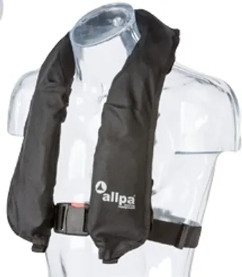 Produktbild von allpa Automatische Rettungsweste Modell "Antares 150N", >40kg, Schwarz (CE ISO 12402-3 150N)
