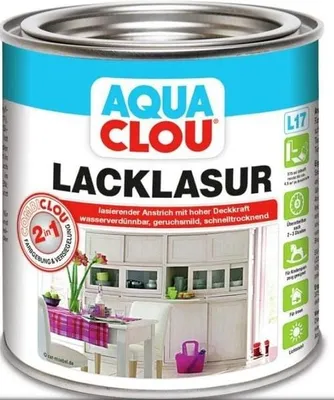 Produktbild von Aqua Clou Lacklasur L17 Nr.16 375 ml weiß
