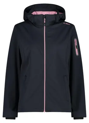 Zdjęcie produktu dla Damska kurtka softshell CMP z kapturem i zamkiem błyskawicznym