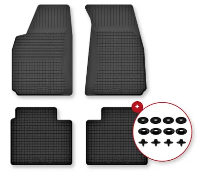 Produktbild von Gummi-Fußmatten für Hyundai ioniq 6 2022- (Limousine) – 4-tlg, Schwarz, Semi-Universal, angepasst – Wielganizator Semi-Universal