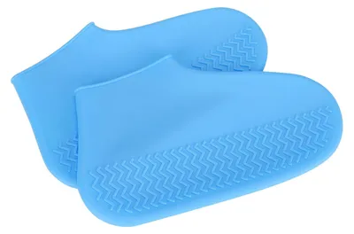 Obrázek produktu pro Vodotěsné silikonové návleky na botyprooutdoorové aktivity, opakovaně použitelné, protiskluzové, ochrana obuvi, modré (modrá M)